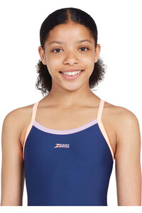 Zoggs bañador natación niña Kerrawa Strikeback Girls vista detalle
