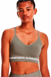 Under Armour jersey mujer UA Seamless Low Long Bra vista frontal