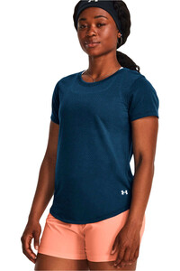 Under Armour camiseta entrenamiento manga corta mujer UA Streaker SS vista frontal