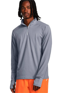 Under Armour camiseta técnica manga larga hombre QUALIFIER RUN 1/4 ZIP vista frontal