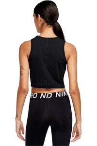 Nike camiseta tirantes fitness mujer W NP DF CROP TANK GRX vista trasera