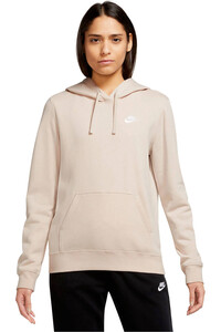 Nike sudadera mujer W NSW CLUB FLC STD PO HDY vista frontal