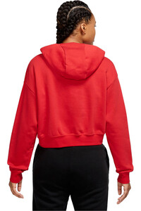 Nike sudadera mujer W NSW CLUB FLC GX CROP HDY vista trasera