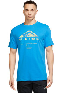 Nike camisetas trail running manga corta hombre M NK DF TEE RUN TRAIL vista frontal