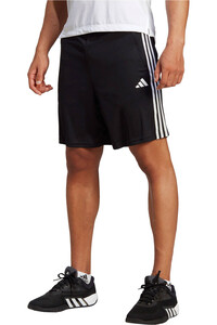 adidas pantalón corto fitness hombre TR-ES PIQ 3SHO vista frontal