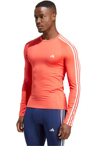 adidas camiseta fitness hombre TF 3S LS TEE vista frontal