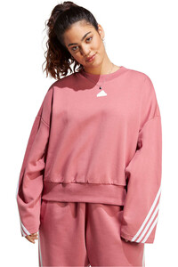 adidas sudadera mujer W FI 3S CREW vista frontal