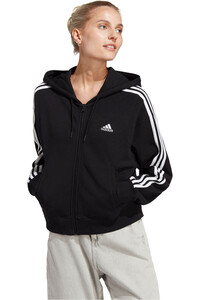 adidas sudadera mujer W 3S FT FZ S HD vista frontal