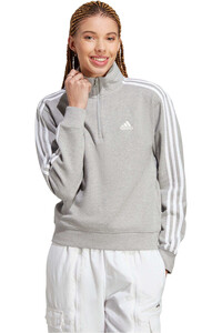 adidas sudadera mujer W 3S FT QZ vista frontal