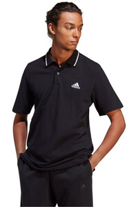 adidas polo manga corta hombre M SL PQ PS vista frontal