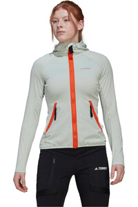 adidas forro polar mujer W TXFlooceLT HJ vista frontal