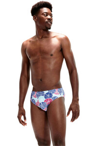 Speedo bañador natación hombre 8cm Allover Brief vista frontal