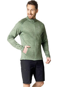 Odlo forro polar hombre Mid layer full zip TENCIA vista frontal