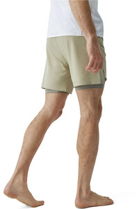 Born Living Yoga pantalón corto fitness hombre Short Natron vista trasera