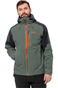 Jack Wolfskin chaqueta impermeable hombre EAGLE PEAK 2L JKT M vista frontal