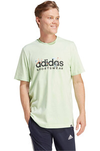 adidas camiseta manga corta hombre M LANDSCAPE SPW vista frontal