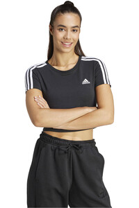 adidas camiseta manga corta mujer W 3S BABY T vista frontal