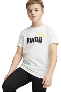 Puma camiseta manga corta niño X_ESS+ 2 Col Logo Tee vista frontal