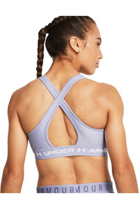 Under Armour sujetadores deportivos Crossback Mid Bra vista trasera