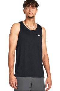 Under Armour camiseta entrenamiento tirantes hombre UA STREAKER SINGLET vista frontal