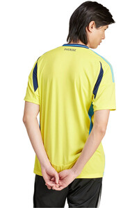 adidas camiseta de fútbol oficiales SUECIA 24 H JSY vista trasera