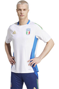 adidas camiseta de fútbol oficiales ITALIA 24 TRN BL vista frontal