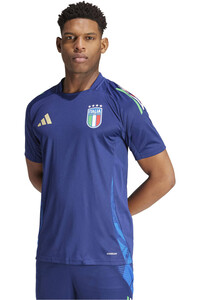 adidas camiseta de fútbol oficiales ITALIA 24 TRN AZ vista frontal