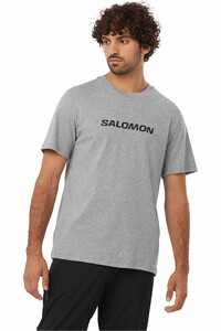 Salomon camiseta montaña manga corta hombre SAL LOGO PERF SS TEE M vista frontal