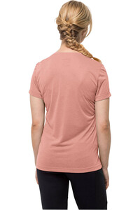 Jack Wolfskin camiseta montaña manga corta mujer CROSSTRAIL T WOMEN vista trasera