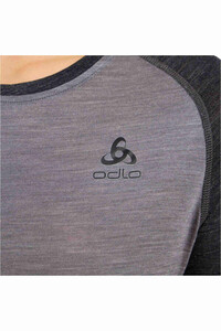 Odlo camiseta térmica manga larga mujer BL TOP crew neck l/s NATURAL PERFORMANCE vista detalle