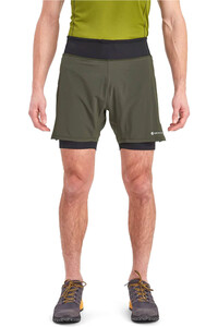 Montane pantaloneta técnica hombre SLIPSTREAM TWIN SKIN SHORTS vista frontal