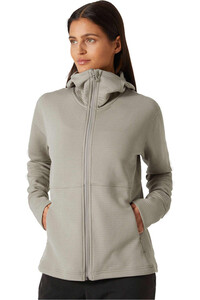 Helly Hansen forro polar mujer W EVOLVED AIR HOODED MIDLAYER vista frontal