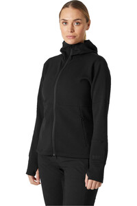Helly Hansen forro polar mujer W EVOLVED AIR HOODED MIDLAYER vista frontal