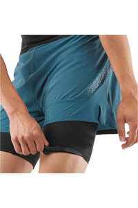 Salomon pantalón running hombre SENSE 2IN1 SHORTS M vista detalle