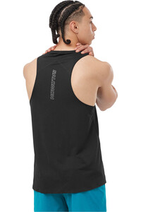 Salomon camisetas trail running tirantes hombre SENSE AERO SINGLET M vista trasera