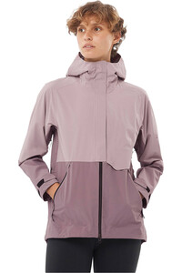 Salomon chaqueta impermeable mujer OUTERPATH WP JKT PRO W vista frontal