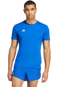 adidas camiseta técnica manga corta hombre ADIZERO E TEE vista frontal