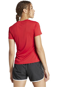 adidas camiseta entrenamiento manga corta mujer ADIZERO E TEE vista trasera