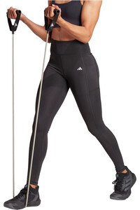adidas pantalones y mallas largas fitness mujer OPT ST HR 1/1 L vista frontal