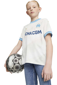 Puma camiseta de fútbol oficiales niño OM Home Jersey Replica Jr vista frontal