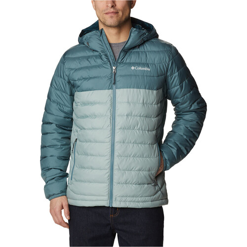 Columbia Powder Lite verde chaqueta outdoor hombre