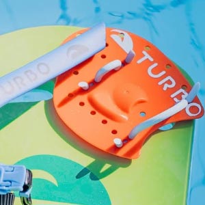 Manoplas natación