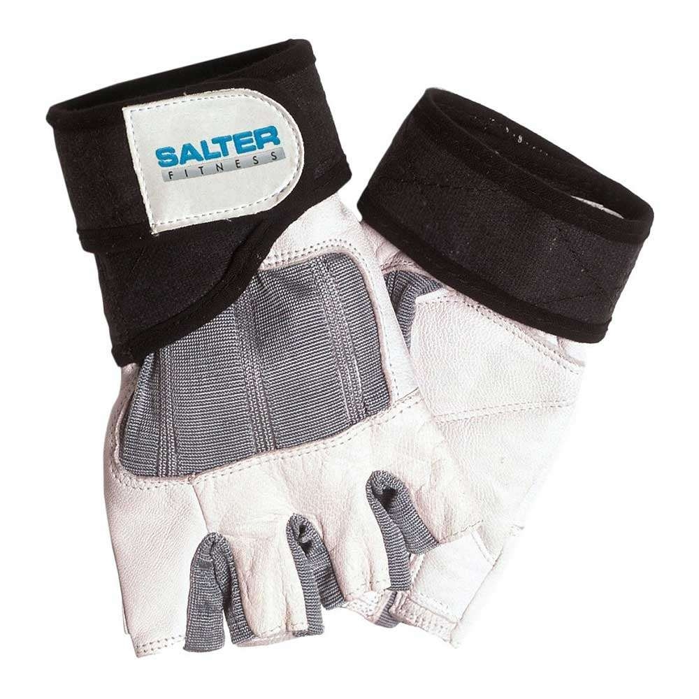 Salter guante piel-spandex con munequera guante halterofilia