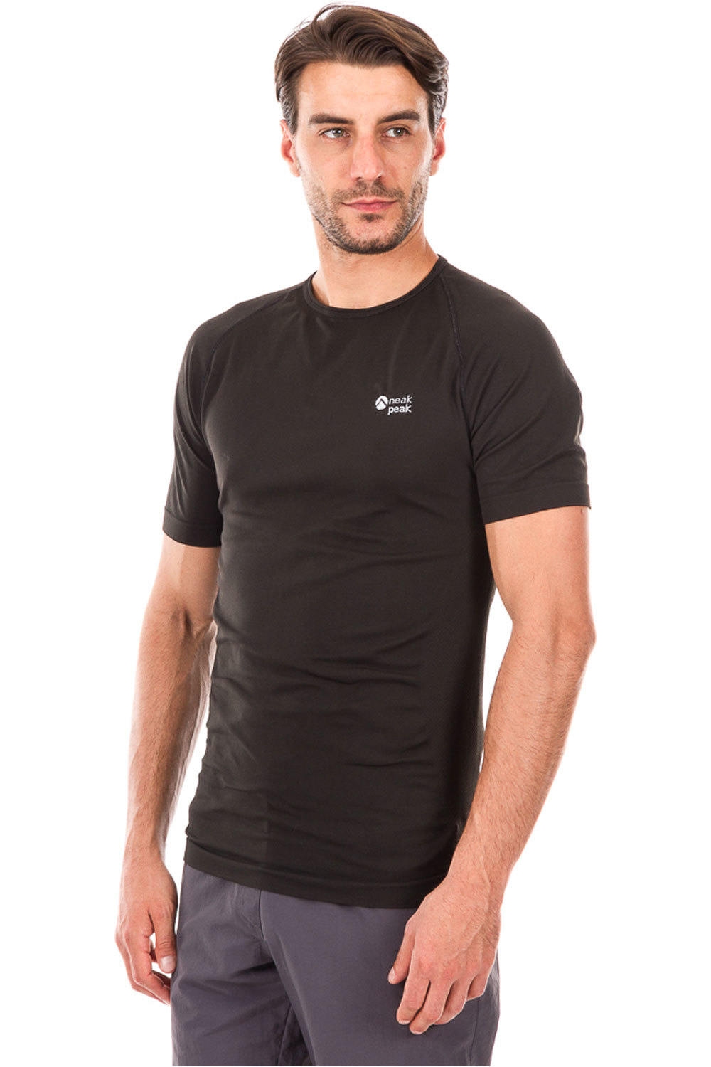 Neak Peak camiseta térmica manga corta hombre CTA M/C SR BLACK vista frontal