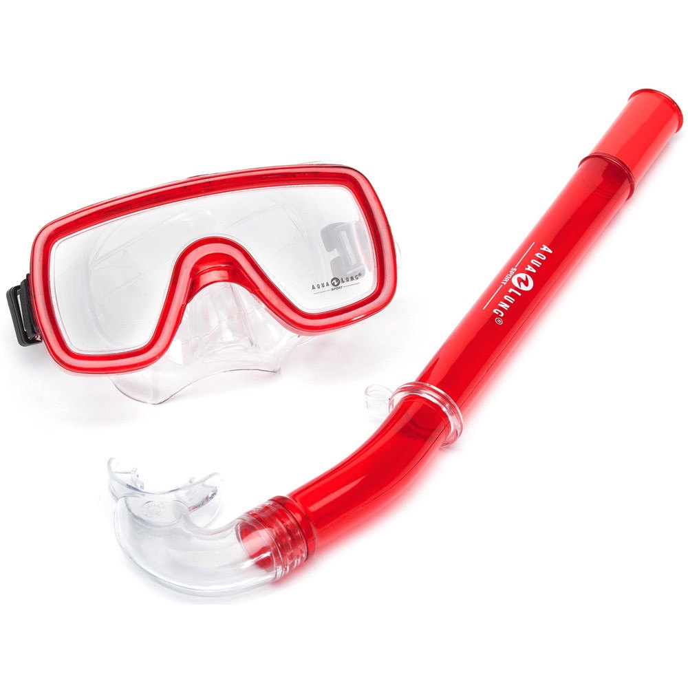 Aqualung kit gafas y tubo snorkel niño COMBO PEEKA TONGA JR vista frontal