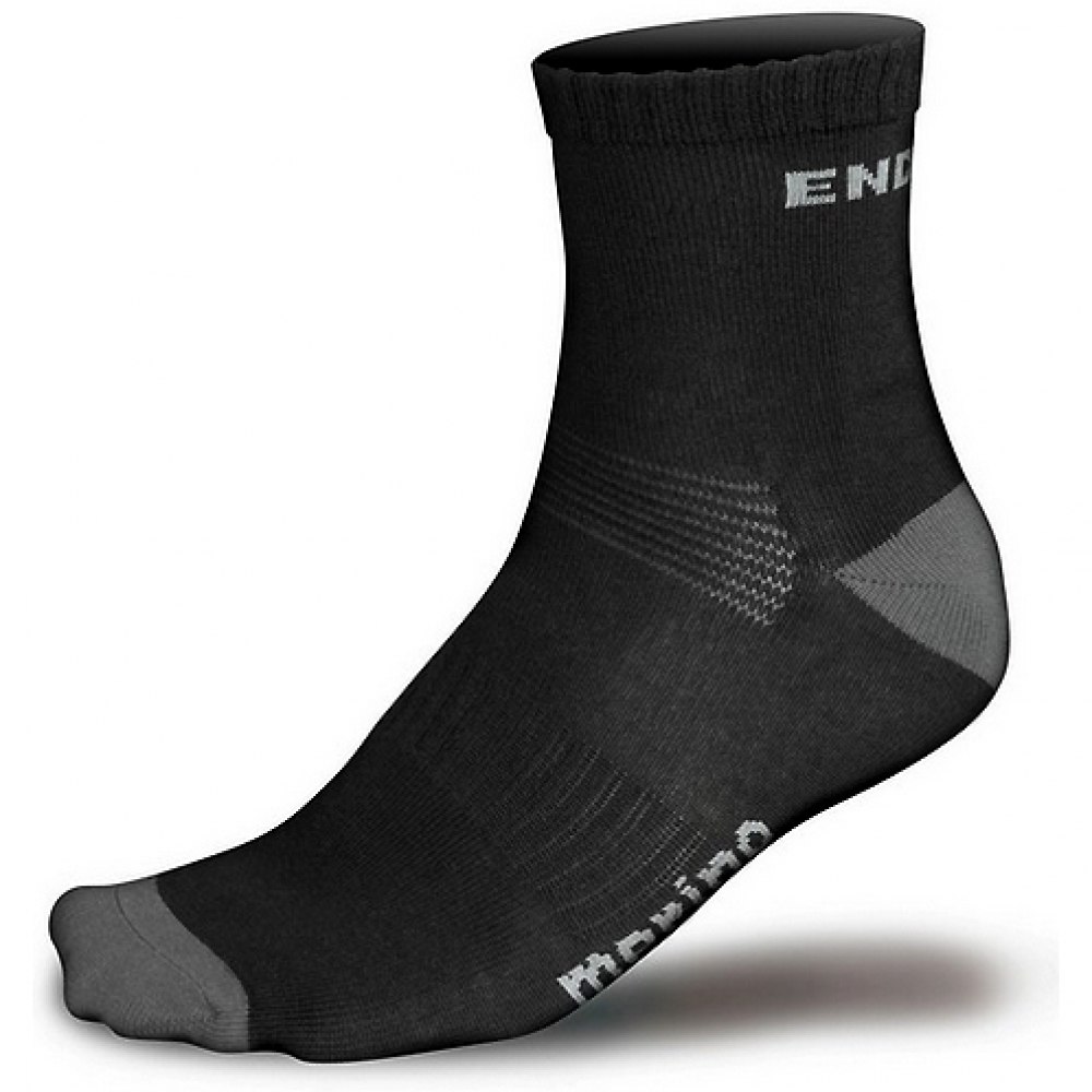 Baabaa merino calcetines ciclismo Negro (L)