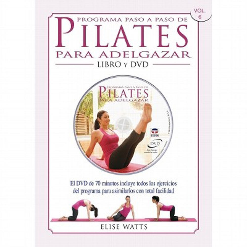 Tutor libros PILATES PARA ADELGAZAR (LIBRO Y DVD) vista frontal