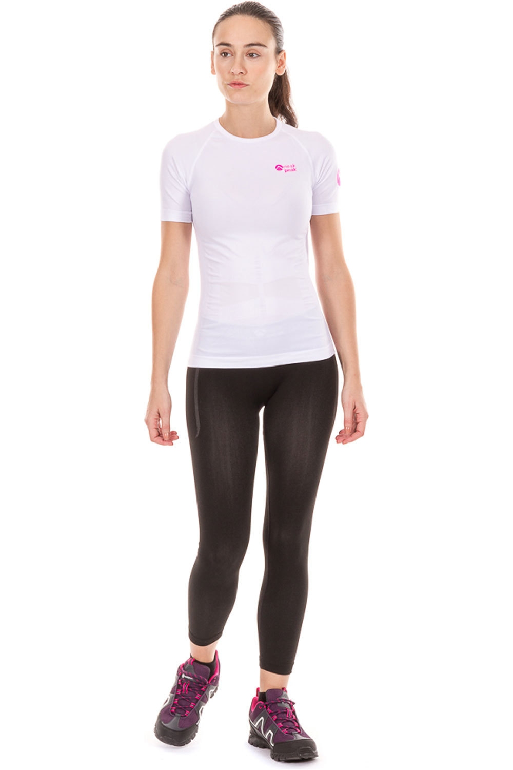 Neak Peak camiseta térmica manga corta mujer CTA M/C MUJER TEC WHITE vista detalle