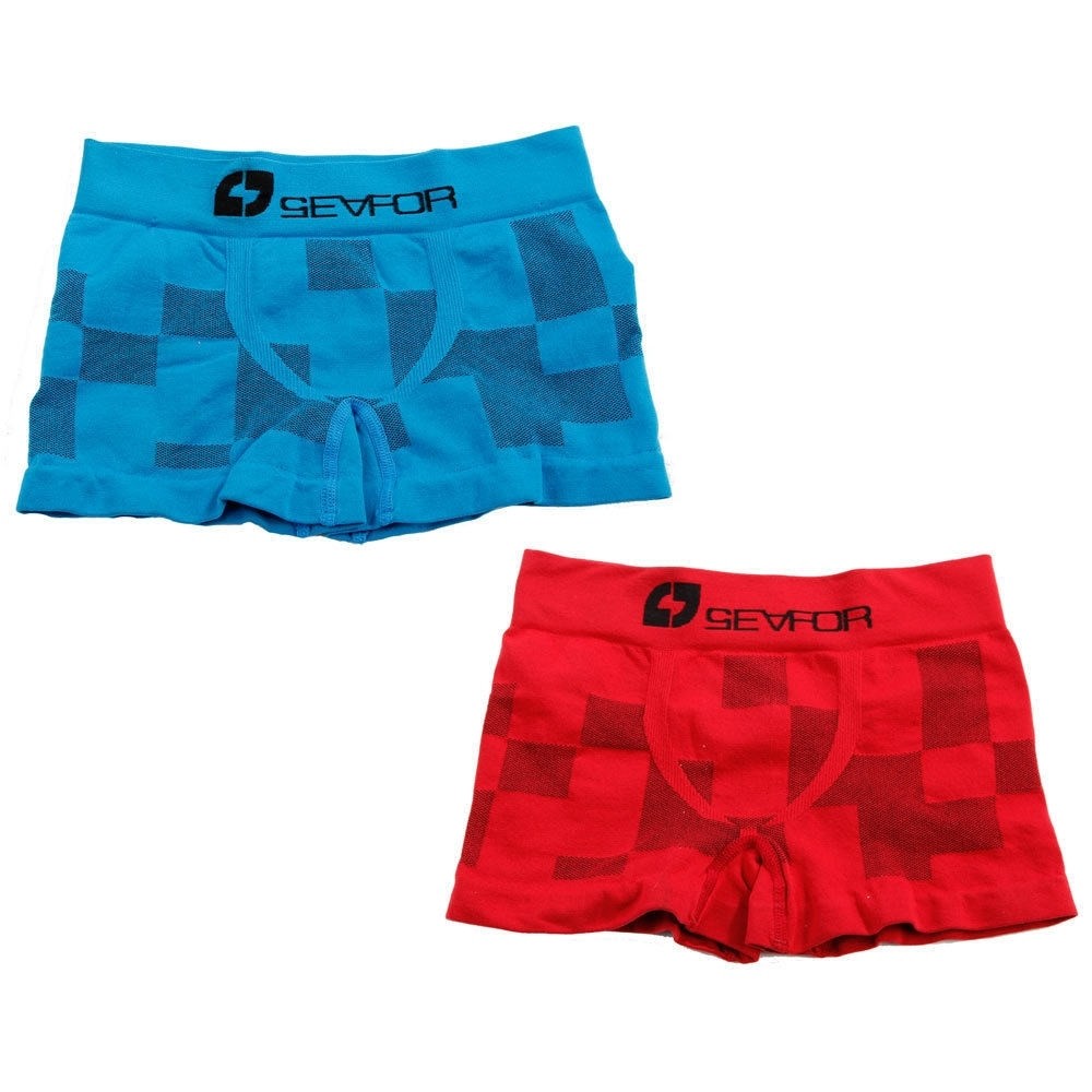 Seafor shorts niño PACK SQUARE AZ/RO vista frontal