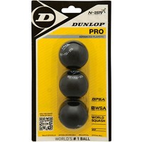 Dunlop pelotas squash PRO X3 D vista frontal